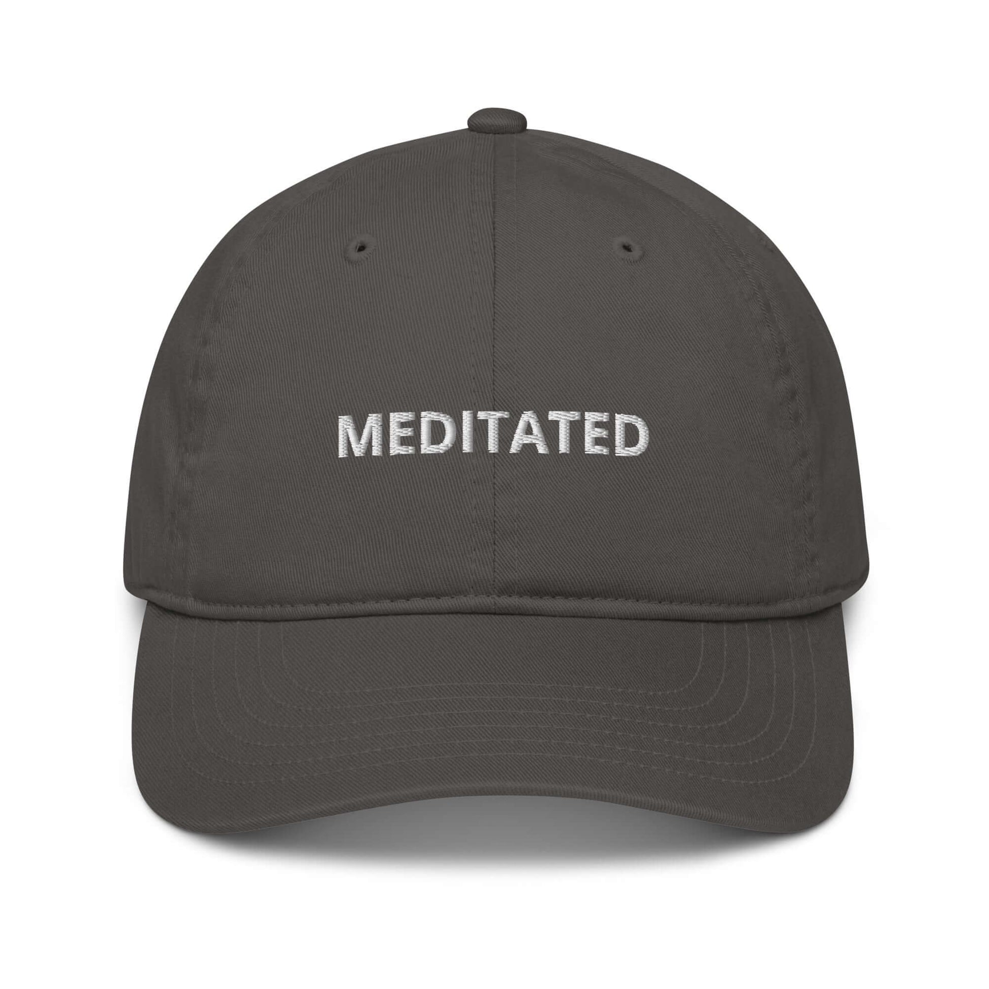 Organic Meditated Baseball Cap in Charcoal Practice Pieces