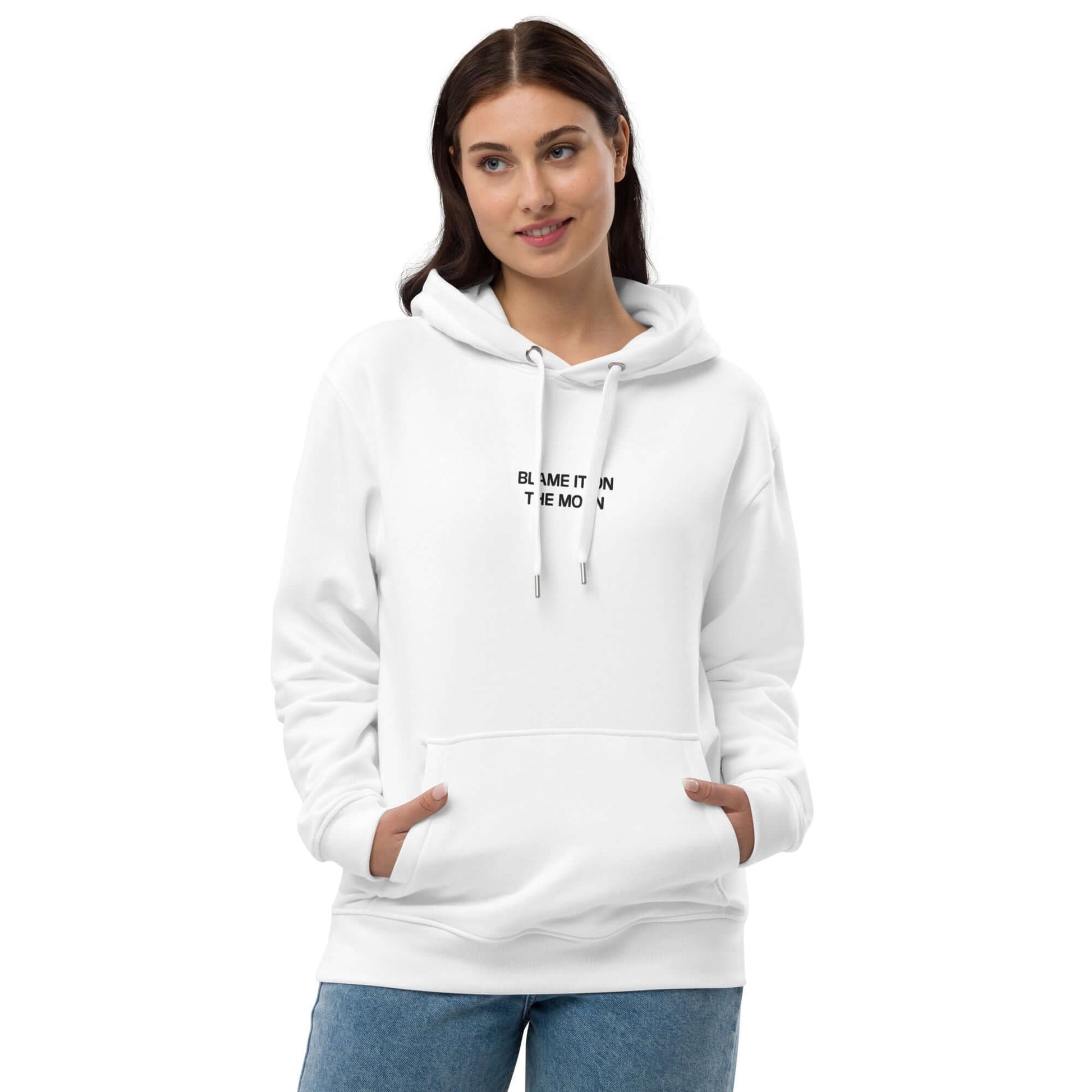 Blame the Moon Eco Hoodie White Practice Pieces