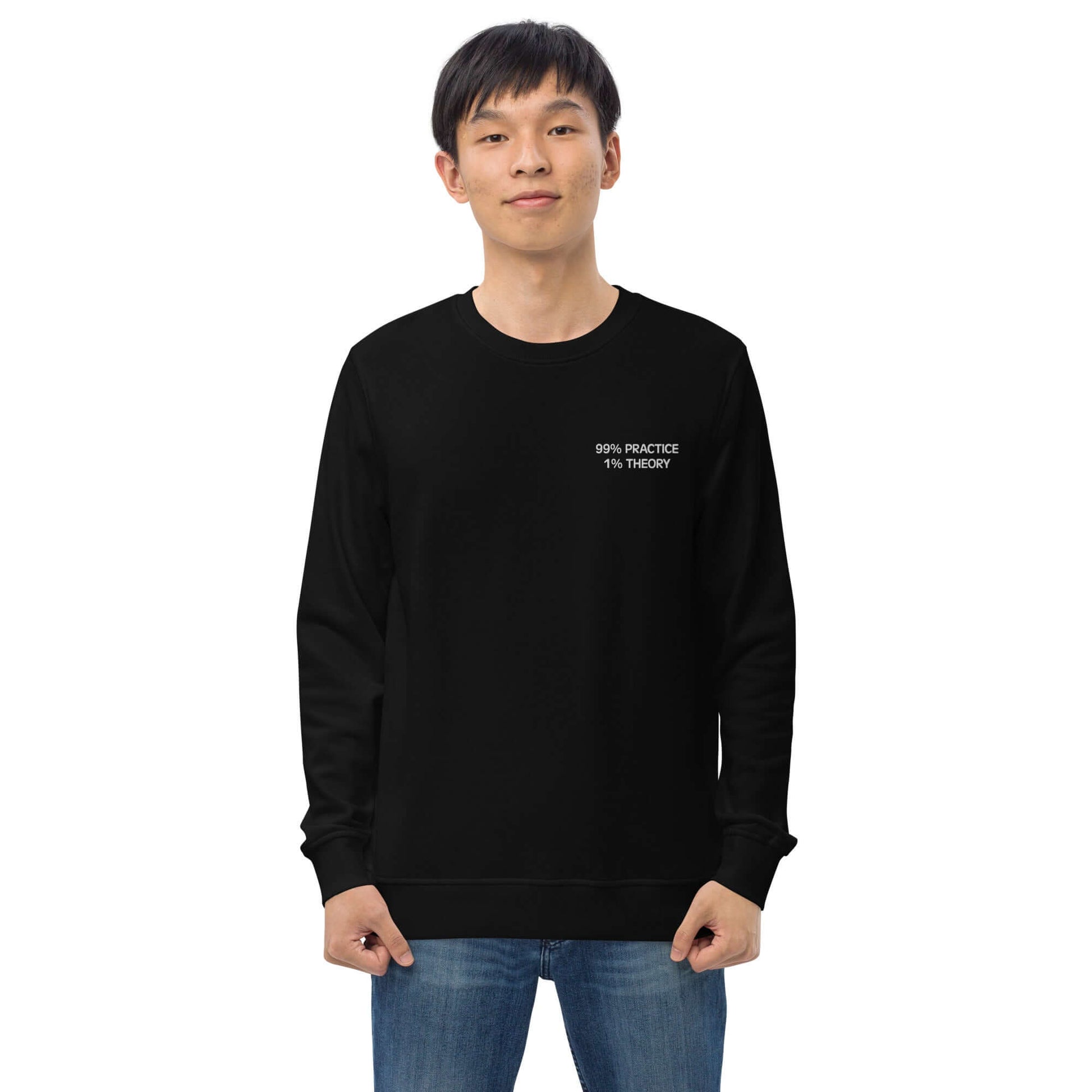 99% Practice Organic Unisex Sweatshirt Black Practice Pieces